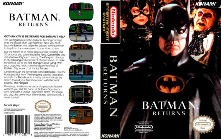 Batman Returns - Nintendo NES | VideoGameX