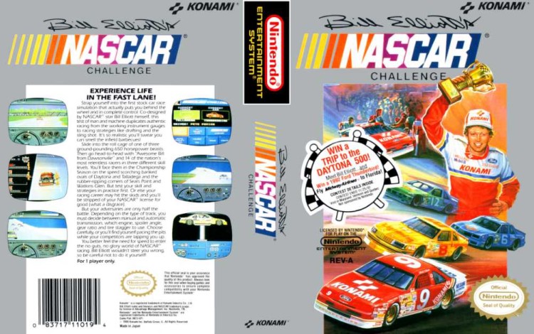 Bill Elliot's NASCAR Challenge - Nintendo NES | VideoGameX