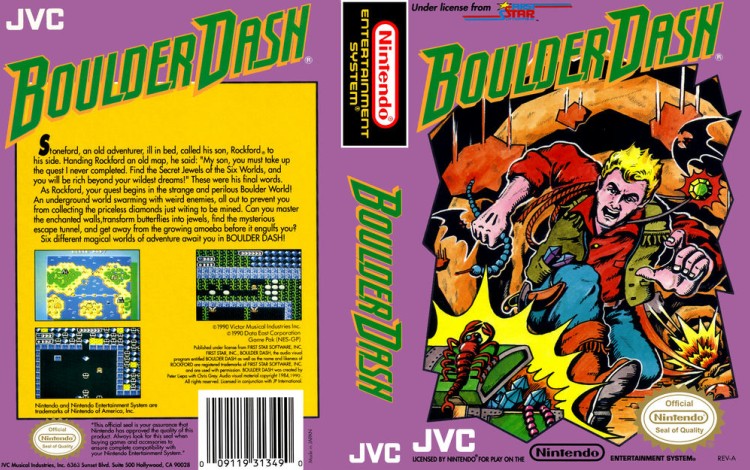 Boulder Dash - Nintendo NES | VideoGameX