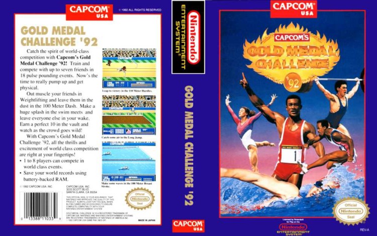 Gold Medal Challenge '92, Capcom's - Nintendo NES | VideoGameX