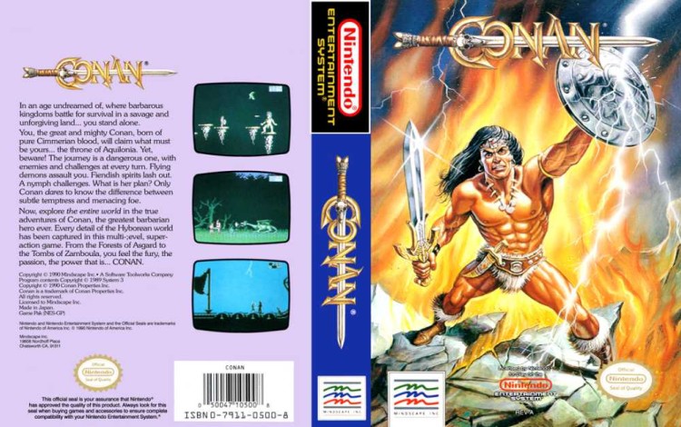 Conan: The Mysteries of Time - Nintendo NES | VideoGameX