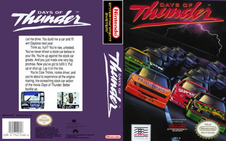 Days of Thunder - Nintendo NES | VideoGameX