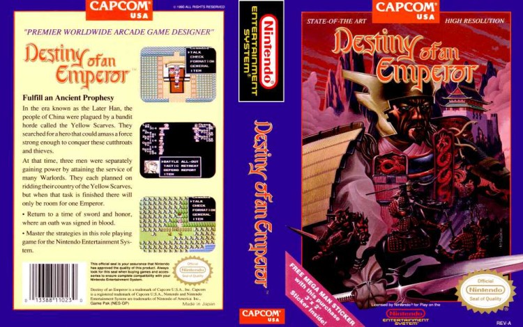 Destiny of an Emperor - Nintendo NES | VideoGameX