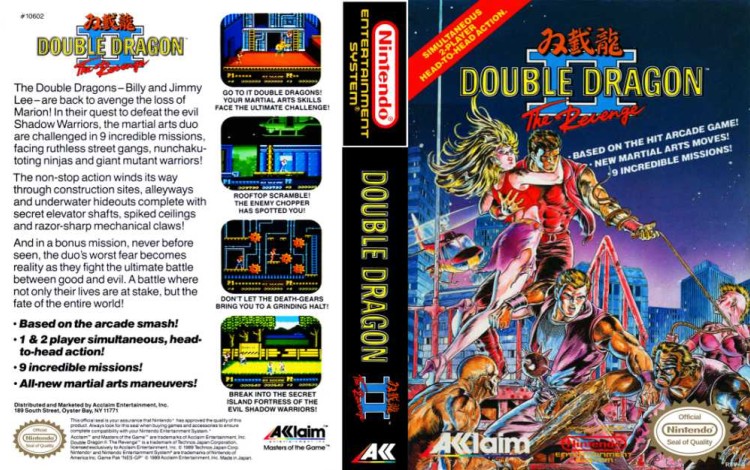 Double Dragon II: The Revenge - Nintendo NES | VideoGameX