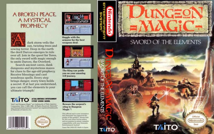 Dungeon Magic: Sword of the Elements - Nintendo NES | VideoGameX