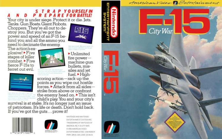 F-15 City War - Nintendo NES | VideoGameX