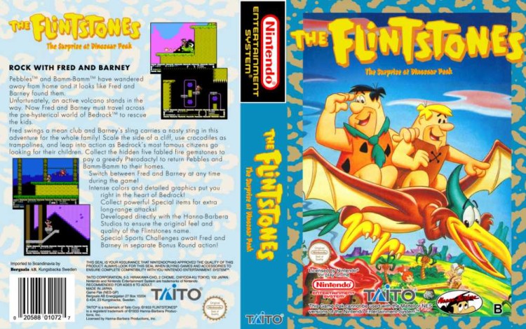 Flintstones: Surprise at Dinosaur Peak! - Nintendo NES | VideoGameX