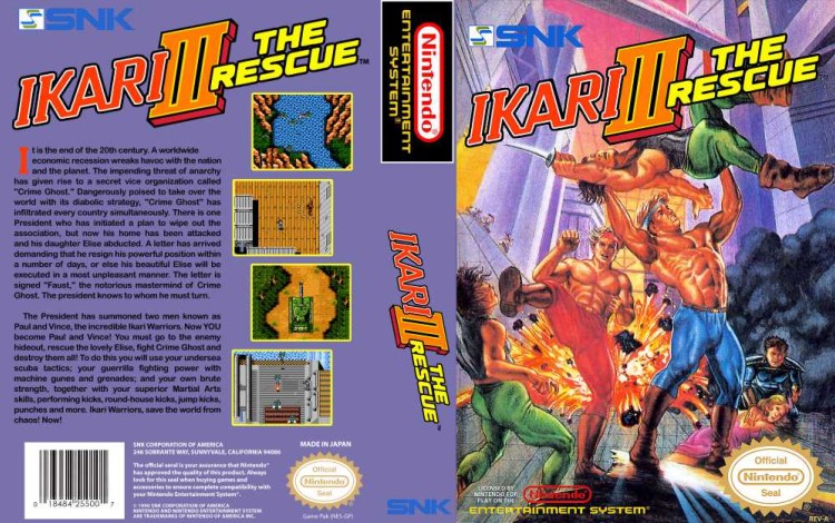 Ikari Warriors III: The Rescue - Nintendo NES | VideoGameX