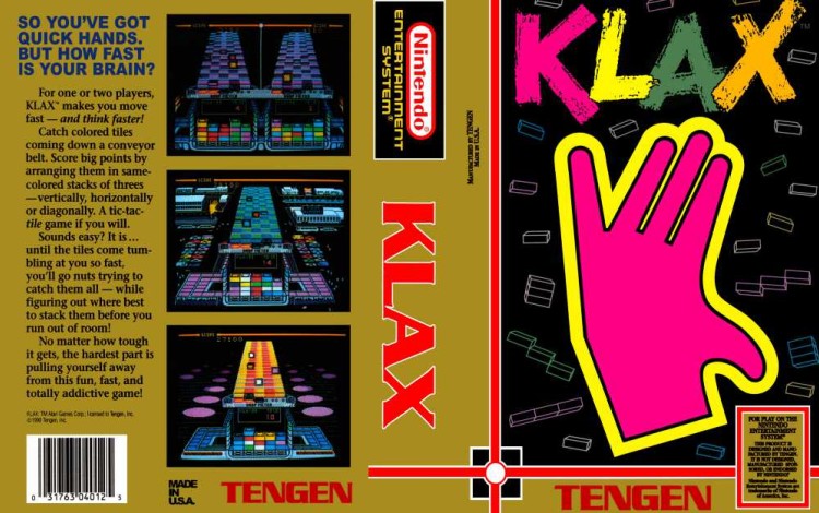 Klax - Nintendo NES | VideoGameX