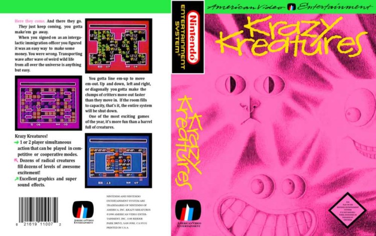 Krazy Kreatures - Nintendo NES | VideoGameX