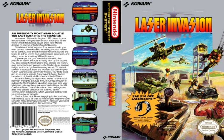 Laser Invasion - Nintendo NES | VideoGameX