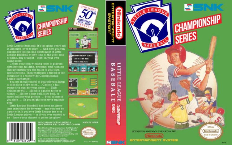Little League Baseball Championship Series - Nintendo NES | VideoGameX