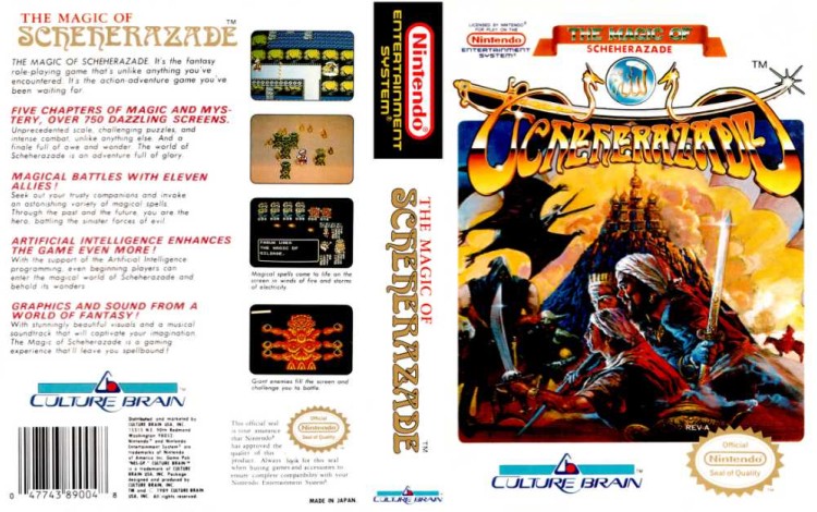 Magic of Scheherazade, The - Nintendo NES | VideoGameX