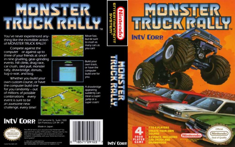 Monster Truck Rally - Nintendo NES | VideoGameX