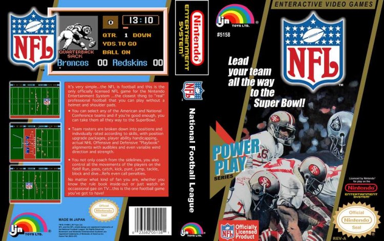 NFL Football - Nintendo NES | VideoGameX