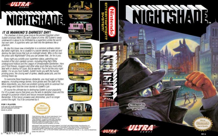 Nightshade - Nintendo NES | VideoGameX