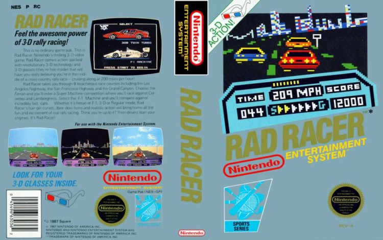 Rad Racer - Nintendo NES | VideoGameX