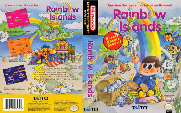 Rainbow Islands: Story of Bubble Bobble 2 - Nintendo NES | VideoGameX