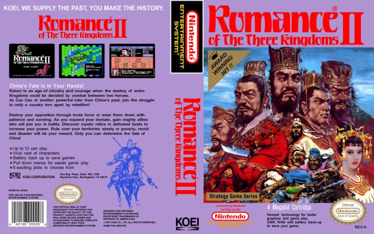 Romance of the Three Kingdoms II - Nintendo NES | VideoGameX