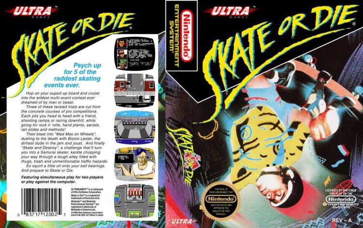 Skate or Die - Nintendo NES | VideoGameX