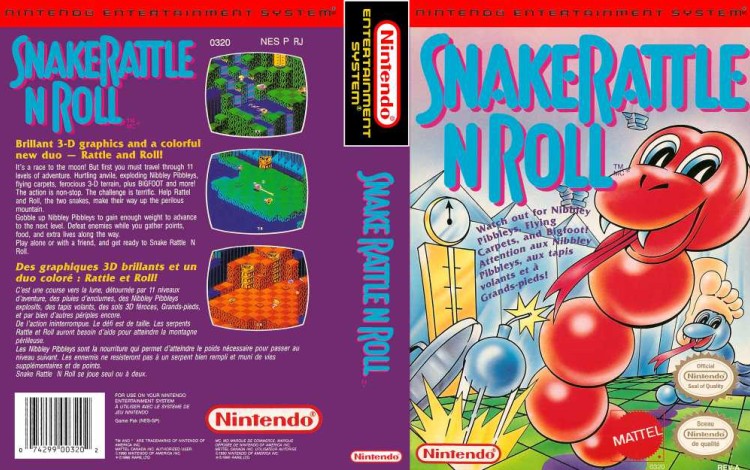 Snake Rattle n Roll - Nintendo NES | VideoGameX