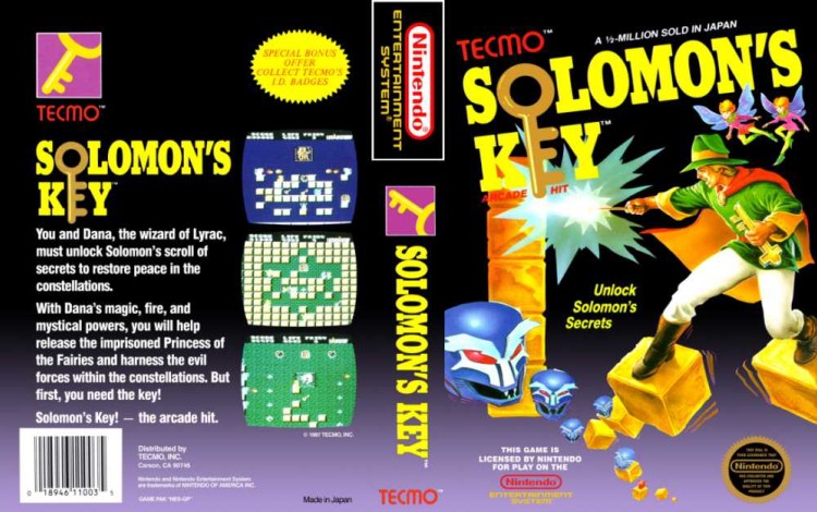 Solomon's Key - Nintendo NES | VideoGameX