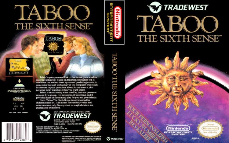 Taboo: The Sixth Sense - Nintendo NES | VideoGameX