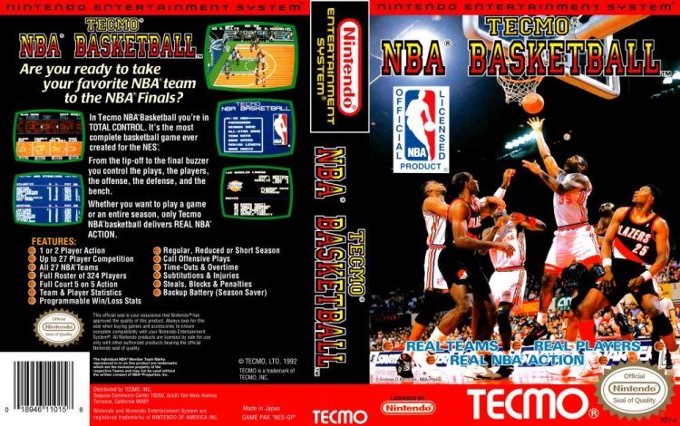 Tecmo NBA Basketball - Nintendo NES | VideoGameX