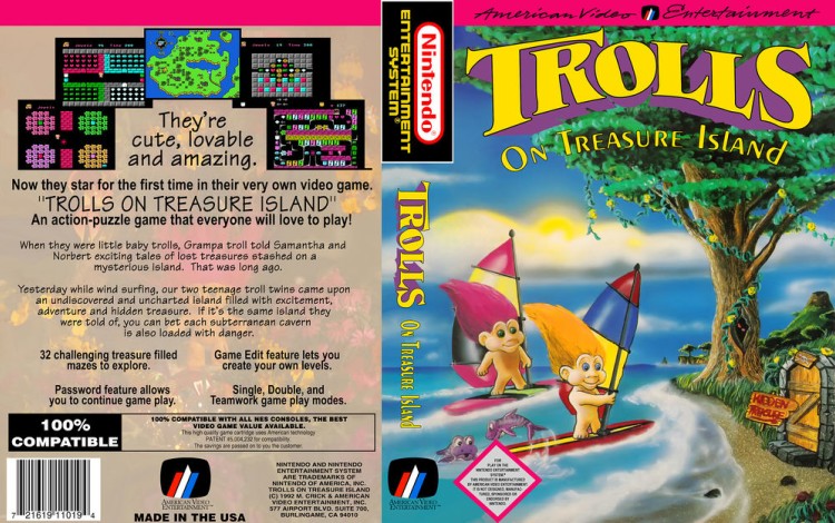 Trolls on Treasure Island - Nintendo NES | VideoGameX