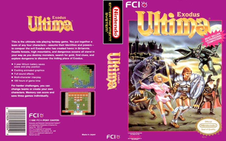 Ultima: Exodus - Nintendo NES | VideoGameX