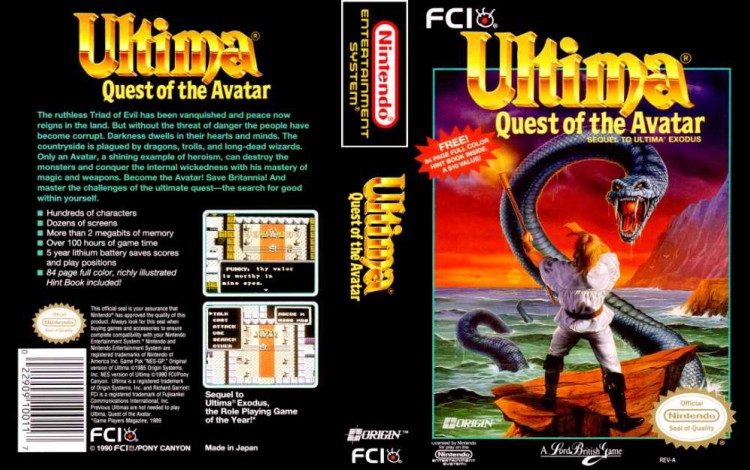 Ultima: Quest of the Avatar - Nintendo NES | VideoGameX