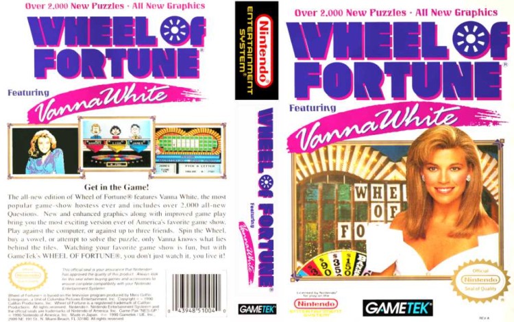 Wheel of Fortune Featuring Vanna White - Nintendo NES | VideoGameX