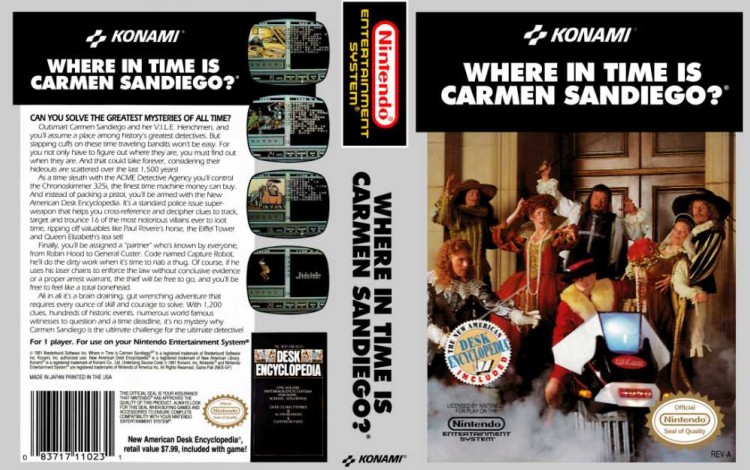 Where in Time is Carmen Sandiego? - Nintendo NES | VideoGameX