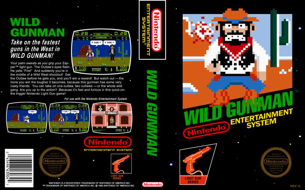 pie Gurgle Grunde Wild Gunman - Nintendo NES | VideoGameX