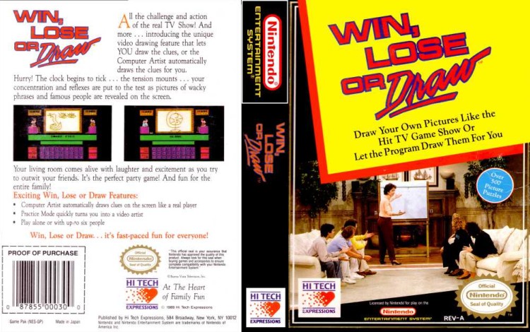 Win, Lose or Draw - Nintendo NES | VideoGameX