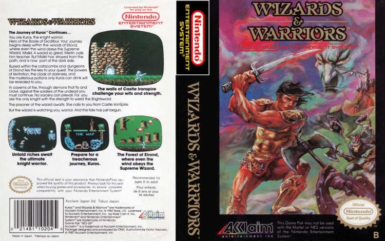 Wizards & Warriors - Nintendo NES | VideoGameX