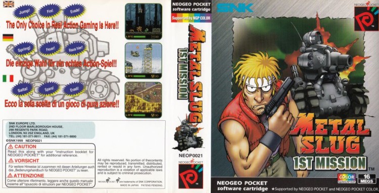 Metal Slug: 1st Mission [UK Edition] [Complete] - Neo Geo Pocket | VideoGameX