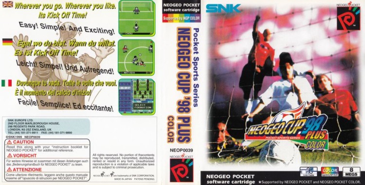 Neo Geo Cup '98 Plus [UK Edition] [Complete] - Neo Geo Pocket | VideoGameX