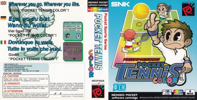 Pocket Tennis Color [UK Edition] [Complete] - Neo Geo Pocket | VideoGameX