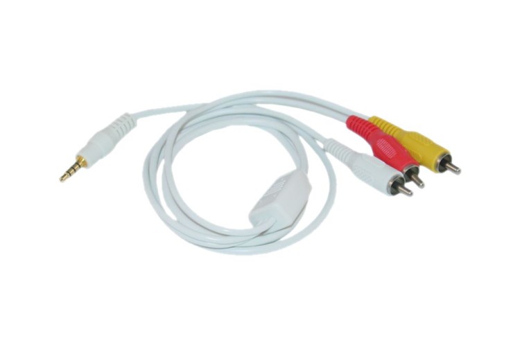 3.5mm Composite A/V Cable [White] - Raspberry Pi | VideoGameX