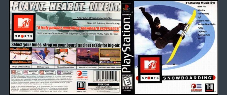 MTV Sports: Snowboarding - PlayStation | VideoGameX