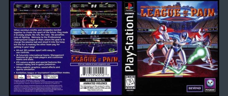 Professional Underground League of Pain - PlayStation | VideoGameX