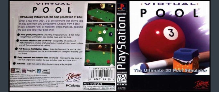 Virtual Pool - PlayStation | VideoGameX