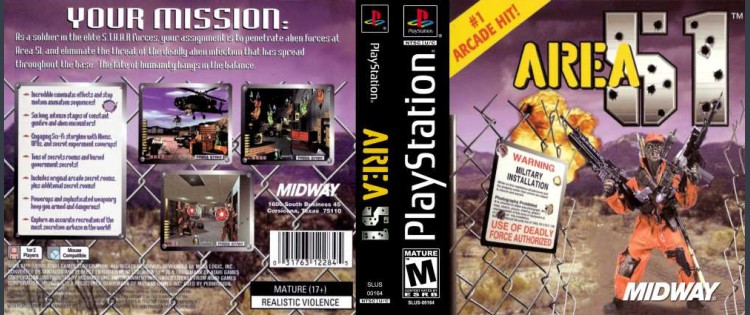Area 51 - PlayStation | VideoGameX