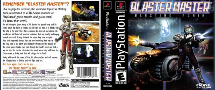 Blaster Master: Blasting Again - PlayStation | VideoGameX