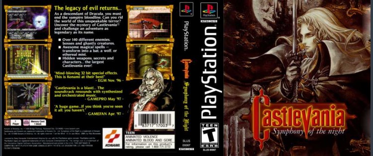 Castlevania: Symphony of the Night - PlayStation | VideoGameX