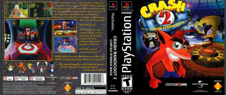 Crash Bandicoot 2: Cortex Strikes Back - PlayStation | VideoGameX
