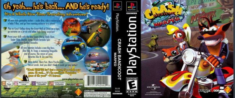 Crash Bandicoot Warped - PlayStation | VideoGameX