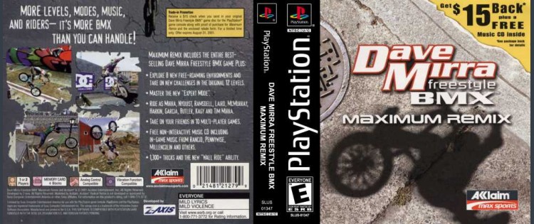 Dave Mirra Freestyle BMX: Maximum Remix - PlayStation | VideoGameX