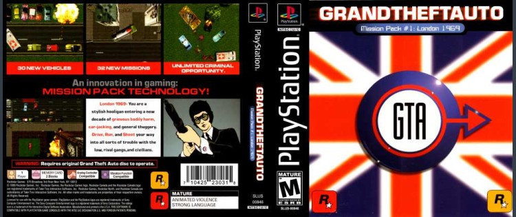 Grand Theft Auto: Mission Pack #1: London 1969 - PlayStation | VideoGameX